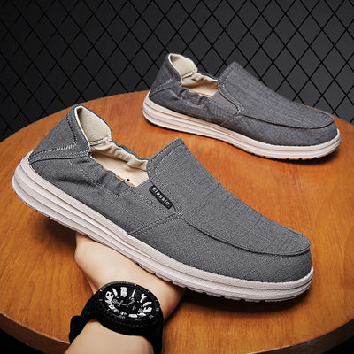 Mocasines para hombre de lona transpirable con estilo slip on - Bruno