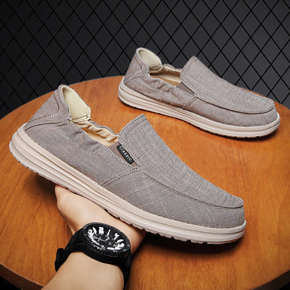 Mocasines para hombre de lona transpirable con estilo slip on - Bruno
