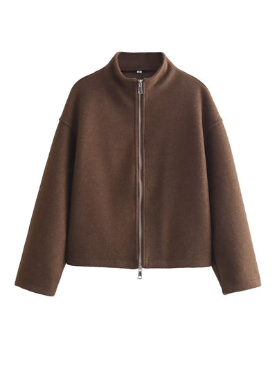 Chaqueta de mujer con cremallera frontal - Nicole