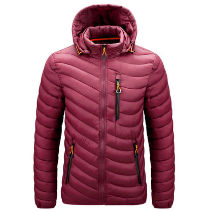 Chaqueta acolchada ligera para hombre con capucha - Sverre