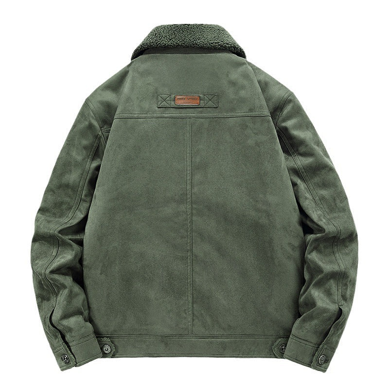 Cazadora tipo trucker para hombre con forro sherpa - Tavian