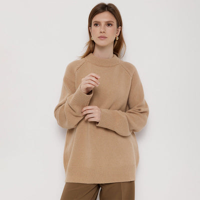 Jersey de punto para mujer de cuello redondo - Eveline