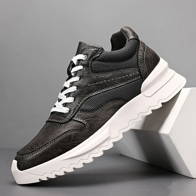 Zapatillas deportivas hombre cuero sintético suela gruesa - Mateo