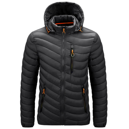 Chaqueta acolchada ligera para hombre con capucha - Sverre