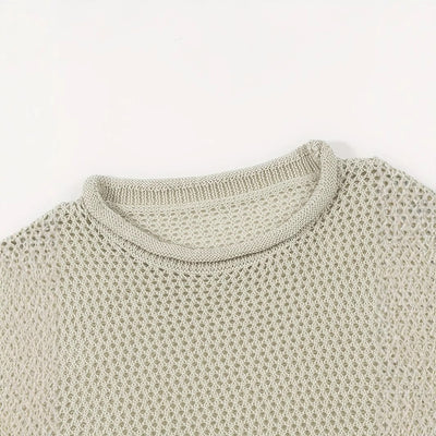 Chaleco sin mangas hombre tejido calado estilo urbano - Elías