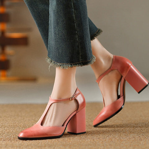Zapatos de tacón para mujer diseño retro estilo Mary Jane - Mireille