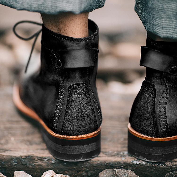 Botas de cuero para hombre estilo vintage - Xavi