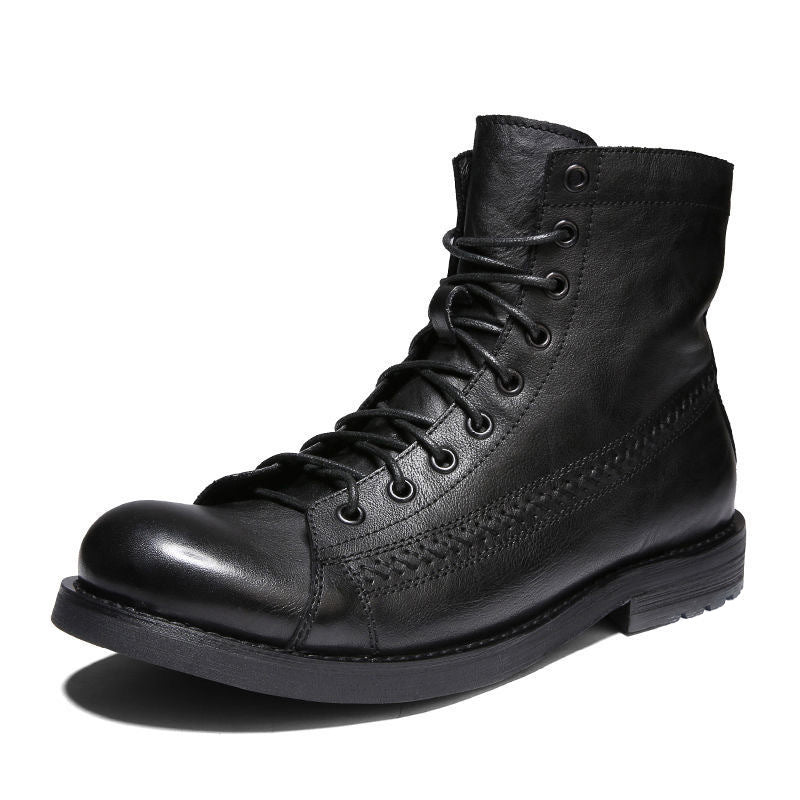 Botas vintage de cuero para hombre - Pierre