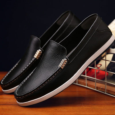 Mocasines para hombre de piel sintética con suela flexible estilo casual - Marcos