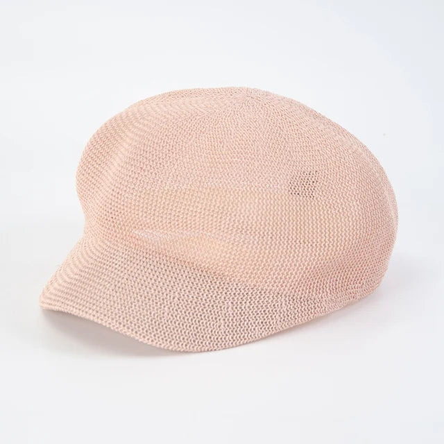 Sombrero de sol con boina octogonal para mujer