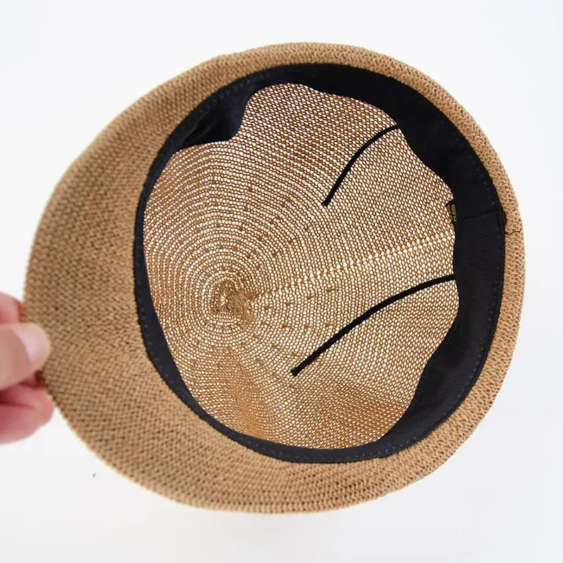 Sombrero de sol con boina octogonal para mujer