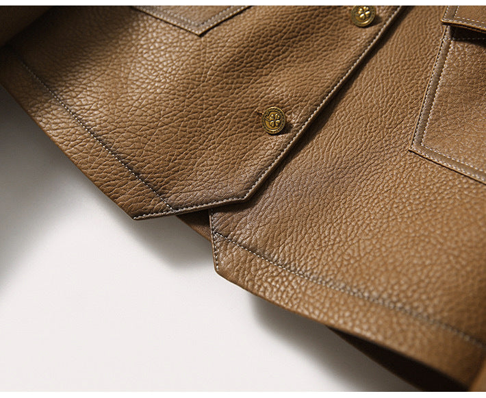 Chaqueta elegante de piel - Silvana