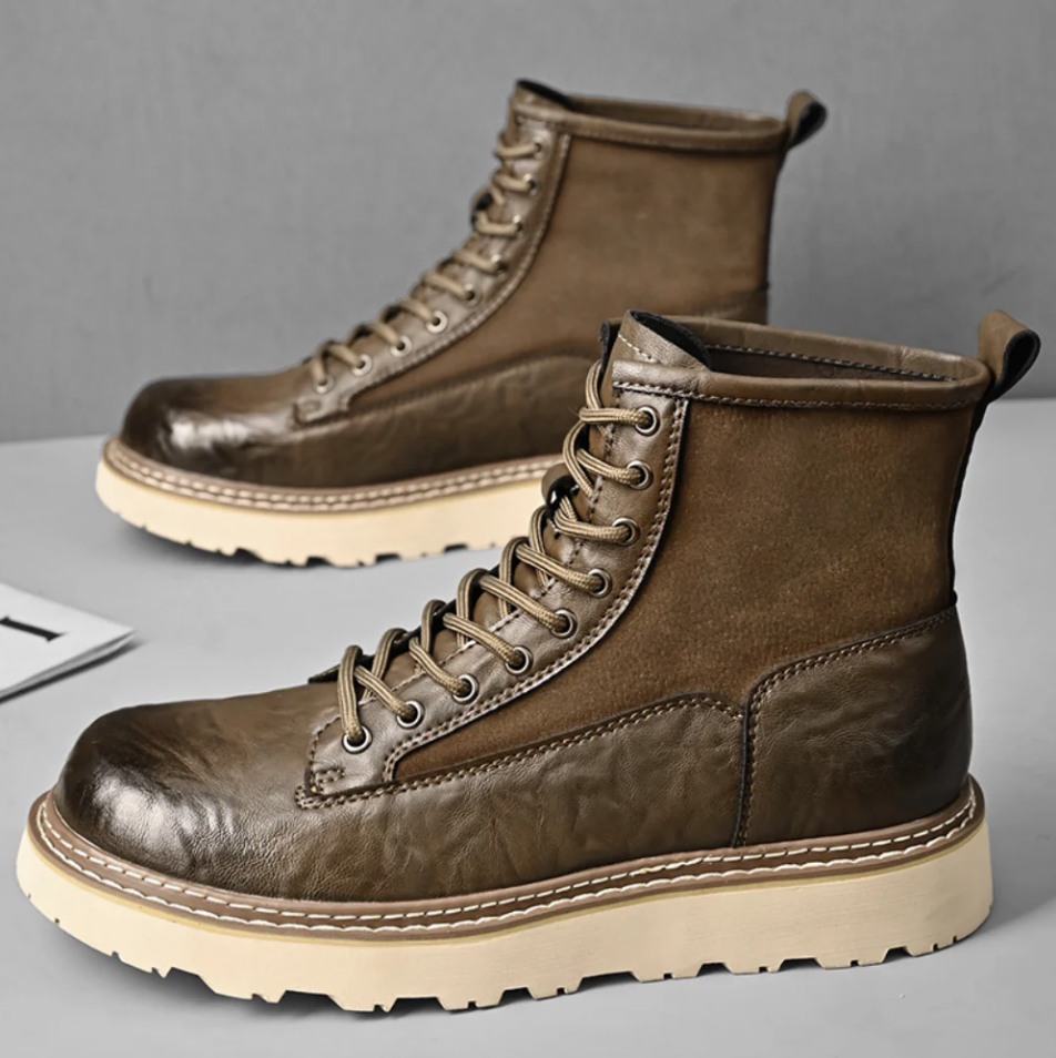 Botas de piel para hombre de gran calidad y estilo