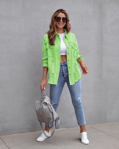 Nienke - Chaqueta primaveral de diseño en tejido vaquero