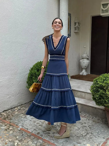 Simoneta - Vestido de verano largo y elegante