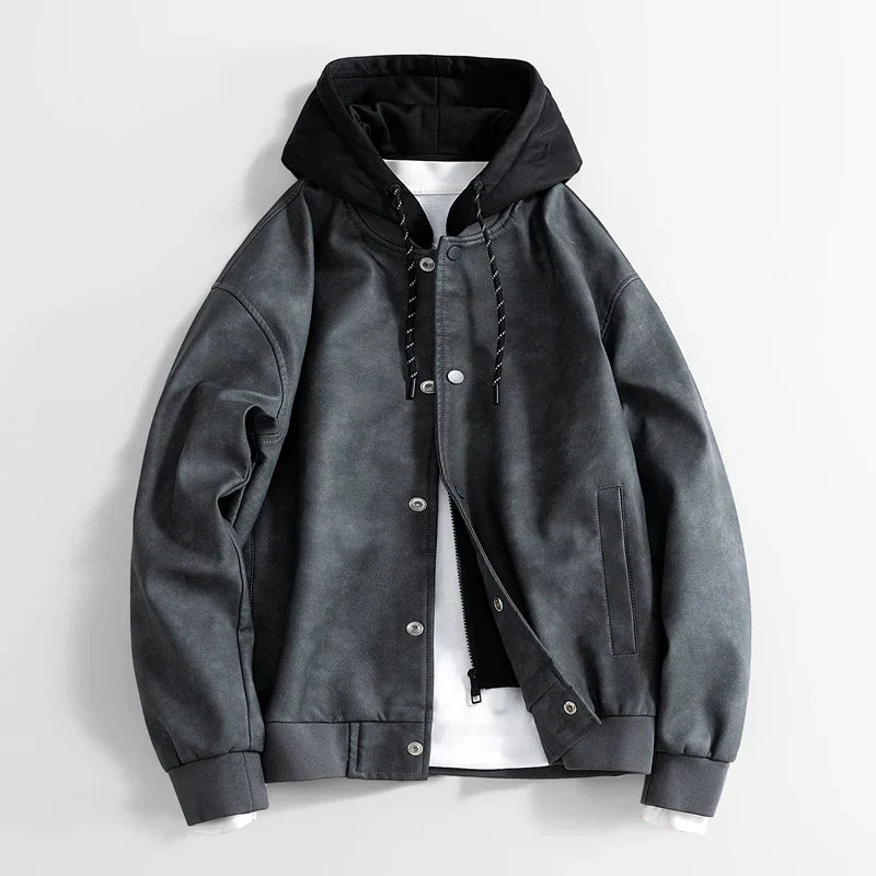 Chaqueta vegana para hombre estilo casual con capucha - Peterson