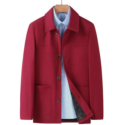 Chaqueta casual vegana con bolsillos de parche y botones - Samuel