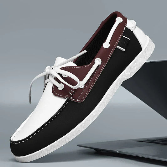 Zapato náutico de piel - Leno