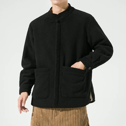 Chaqueta de pana ligera con bolsillos grandes para hombre - Boaz