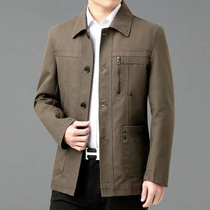 Chaqueta de algodon ligera con forro interior estampado - Jens