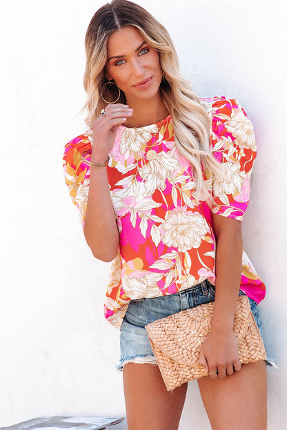 Irlanda- Blusa floral con mangas