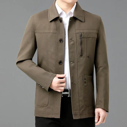 Chaqueta de algodon ligera con forro interior estampado - Jens