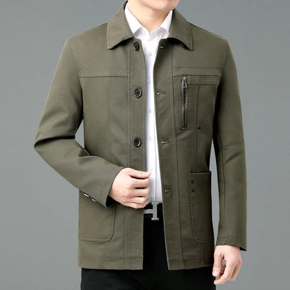 Chaqueta de algodon ligera con forro interior estampado - Jens