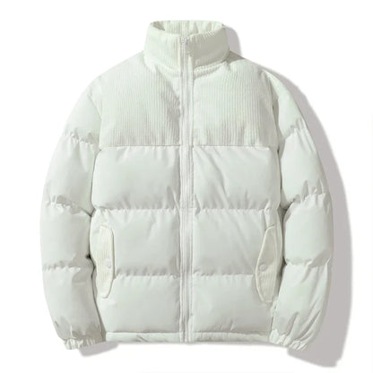 Chaqueta unisex acolchada con detalles de pana - Aiden