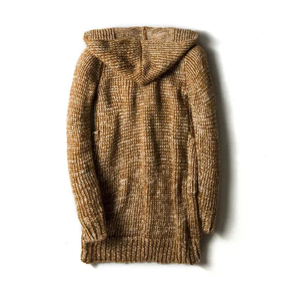 Cardigan de punto grueso con capucha para hombre - Marlow