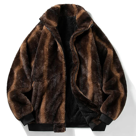 Chaqueta de pelo sintetico para hombre estilo lujoso - Eryon