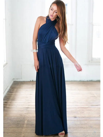 Laura - Vestido largo rojo de estilo boho para mujer