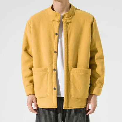 Chaqueta de pana ligera con bolsillos grandes para hombre - Boaz