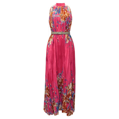 Leah - Maxivestido floral con pliegues