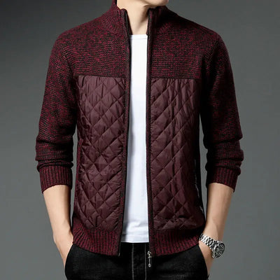Chaqueta de punto con acolchado para hombre - Foster