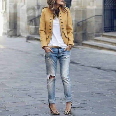 Madleen - Blazer con botones modernos