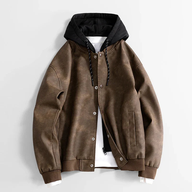 Chaqueta vegana para hombre estilo casual con capucha - Peterson