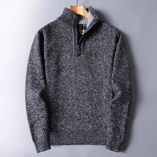 Sueter de lana para hombre con cremallera - Darven