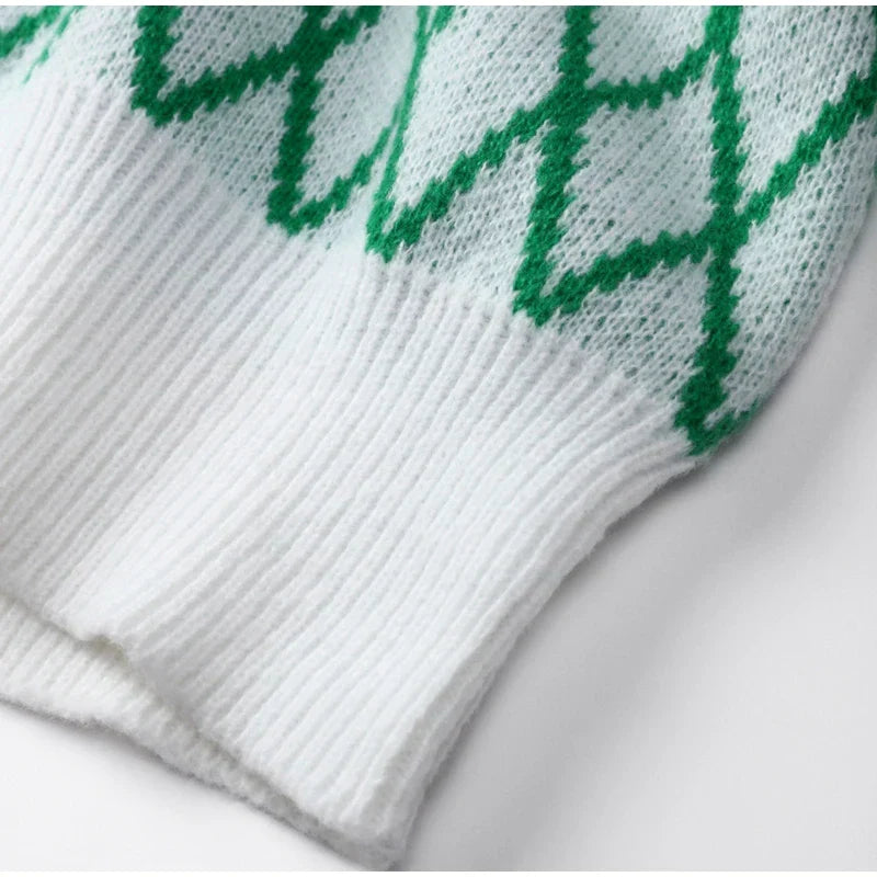 Amely - Jersey estampado con mangas globo