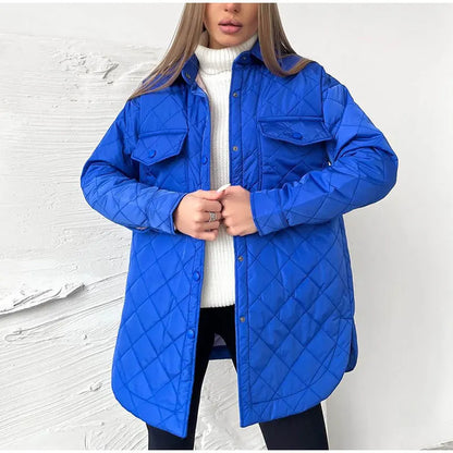 Aurora - Chaqueta acolchada clásica con botones de presión