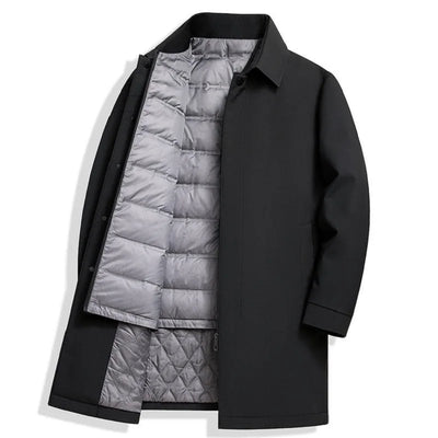 Abrigo acolchado impermeable vegano con cierre oculto - Soren