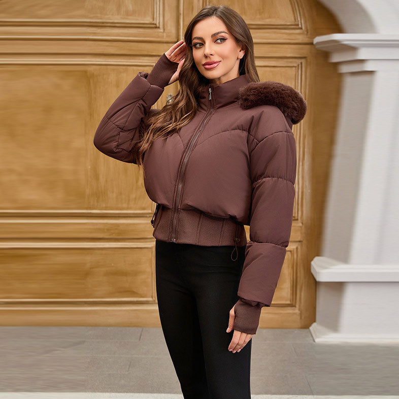 Chaqueta corta para mujer con capucha - Avenil