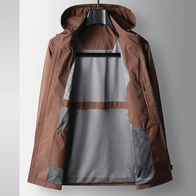 Chaqueta impermeable con capucha para hombre - Nadir