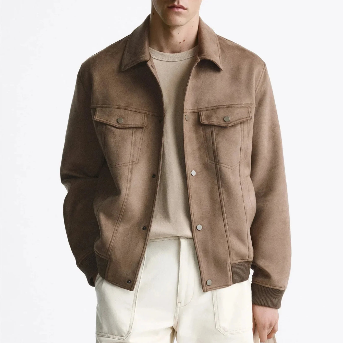 Chaqueta para hombre efecto ante - Marceau