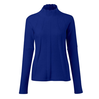 Elen - Jersey de cuello alto con elegantes pliegues