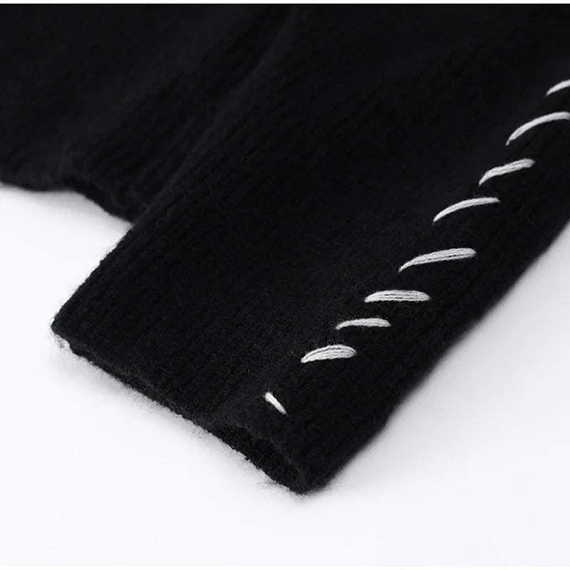 Gabrielle - Jersey de punto acanalado con detalle de cordones en el lateral