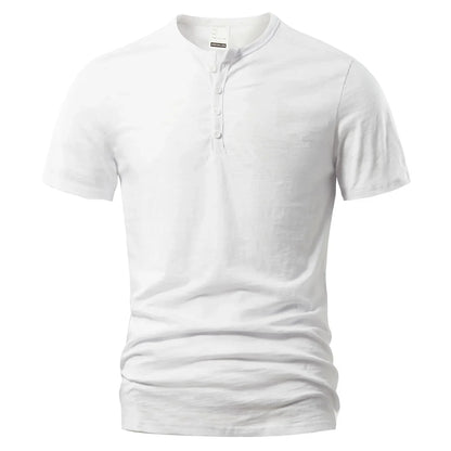 Camiseta Henley para hombre - Casual y clásica