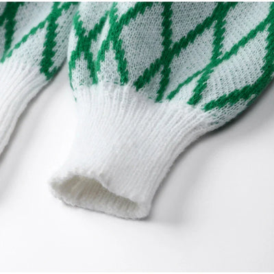 Amely - Jersey estampado con mangas globo