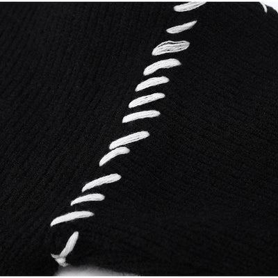 Gabrielle - Jersey de punto acanalado con detalle de cordones en el lateral