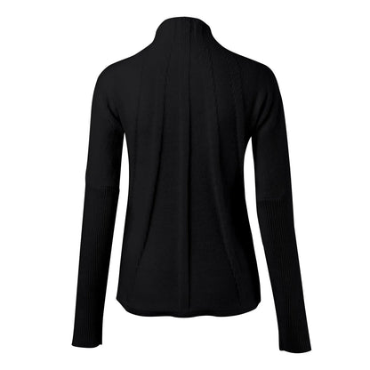 Elen - Jersey de cuello alto con elegantes pliegues
