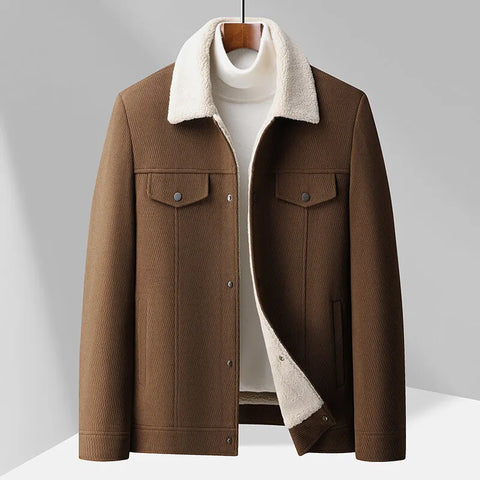 Chaqueta con cuello afelpado para hombre - Olivier